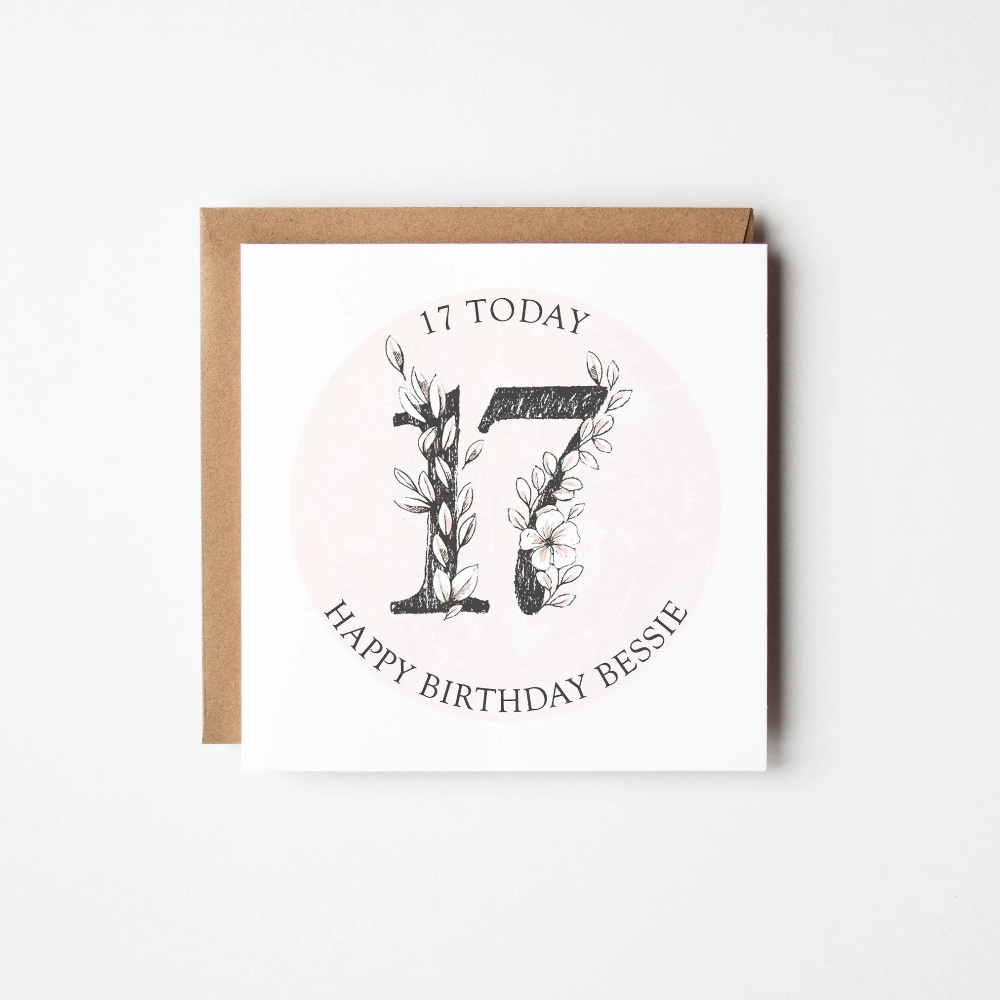 Birthday Number Card 11th, 12th, 14th, 15th, 17th Birthday Card a?�� Girl's Beautiful Birthday Card a?��