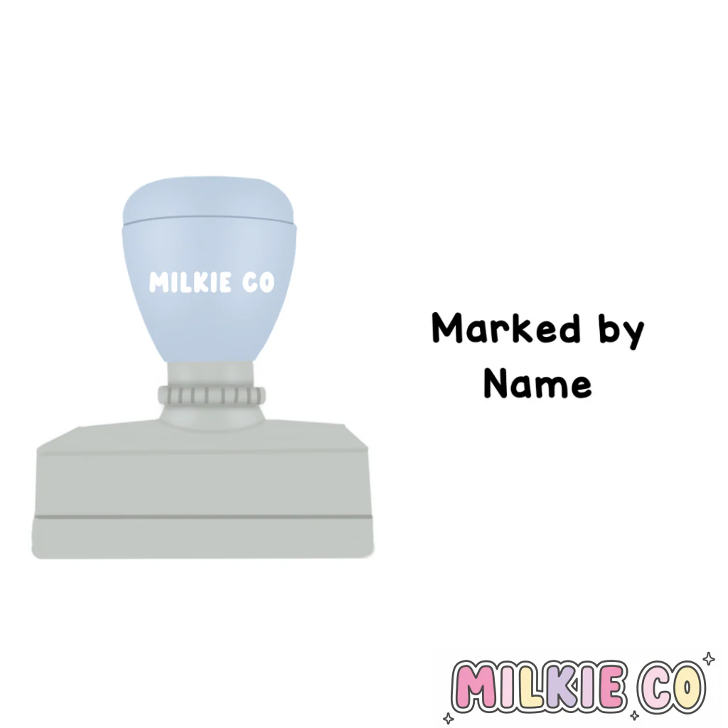 Rectangular: 'Marked by' Stamp