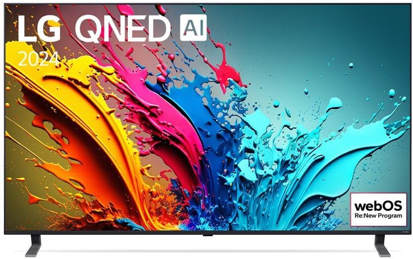 TV QNED 2024 | 65QNED85T | 65'' (164 cm) | QNED | Processeur α8 AI 4K | Alexa [Classe énergétique E]
