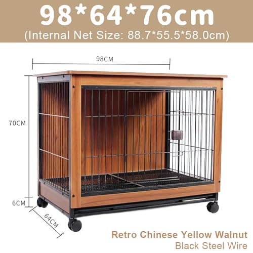 Grande Taglia Kennel cane Mobile Gabbia per cane in Metallo Legno Kennel cane Medio Piccolo Gabbia per Cani interno Gabbia per Cani di Piccolo Media Fino a 60 kg Elegante Recinto. ( Color : Brown , Si : Amazon.it: Prodotti per animali domestici