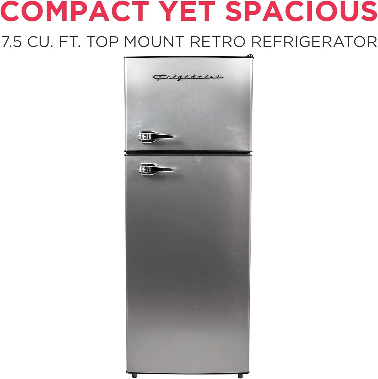 Frigidaire Apartment Refrigerator 7.5 Cu.Ft 2 Door Stainless