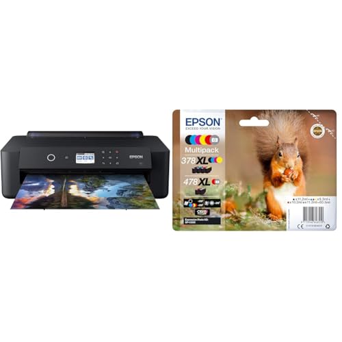 Epson Expression Photo HD XP 15000 Stampante Fotografica A3  Compatta, Wi Fi e App, LCD da 6.1 cm & 378 Serie Scoiattolo, Cartuccia originale getto d'inchiostro Claria Photo HD, Formato XL : Informatica