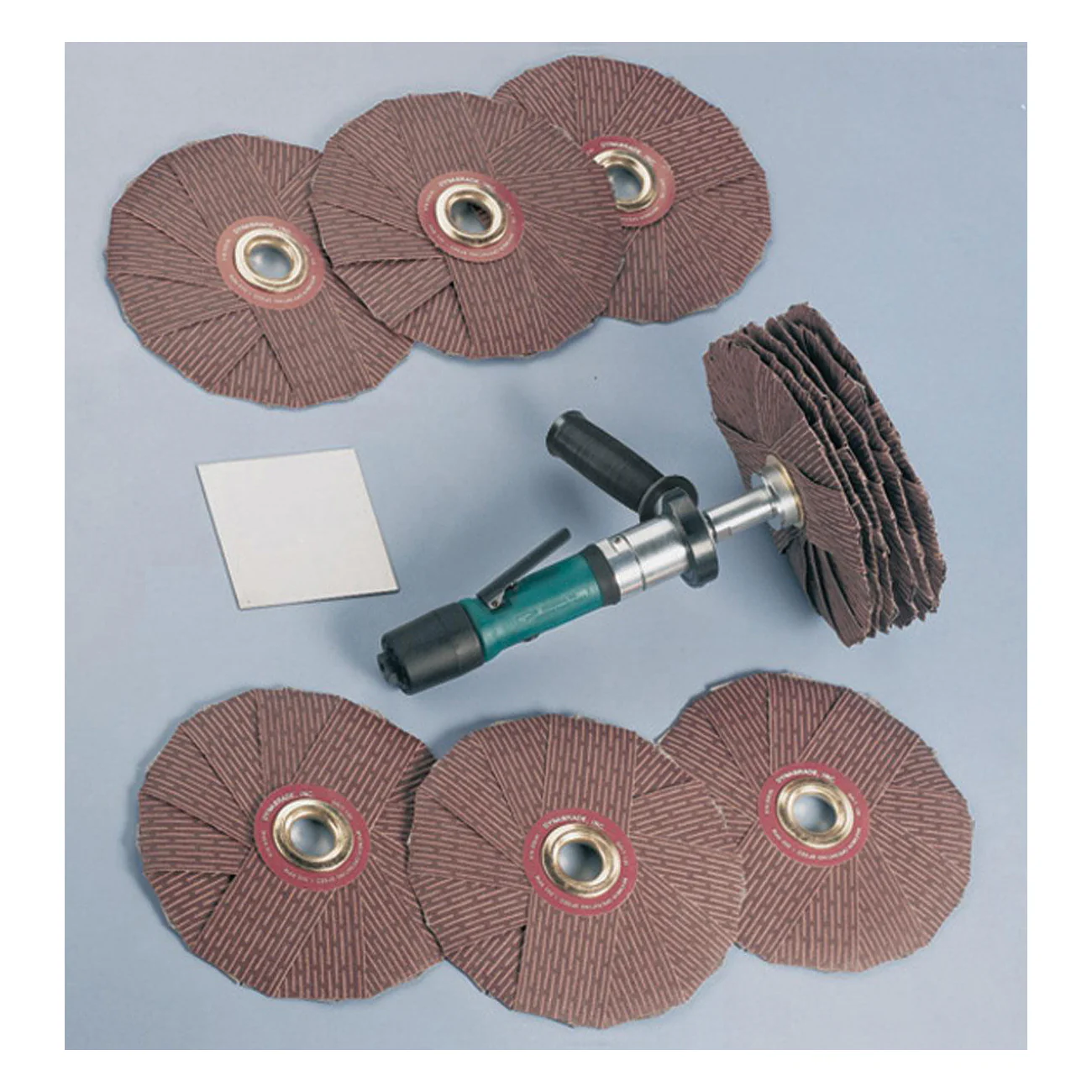 Dynabrade Dyninger 52061  ~  Dyninger Finishing Tool Basic Versatility Kit .4 Hp Straight-Line 200-950 Rpm Rear Exhaust 5/8 Inch Or 1 Inch Diameter Arbor