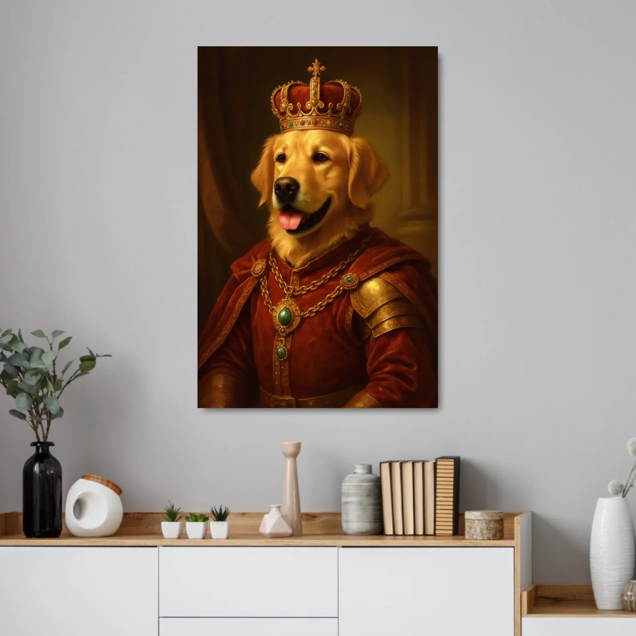 PetMajesty | Vier de persoonlijkheid, charme en loyaliteit van je huisdier met een levendige, unieke poster