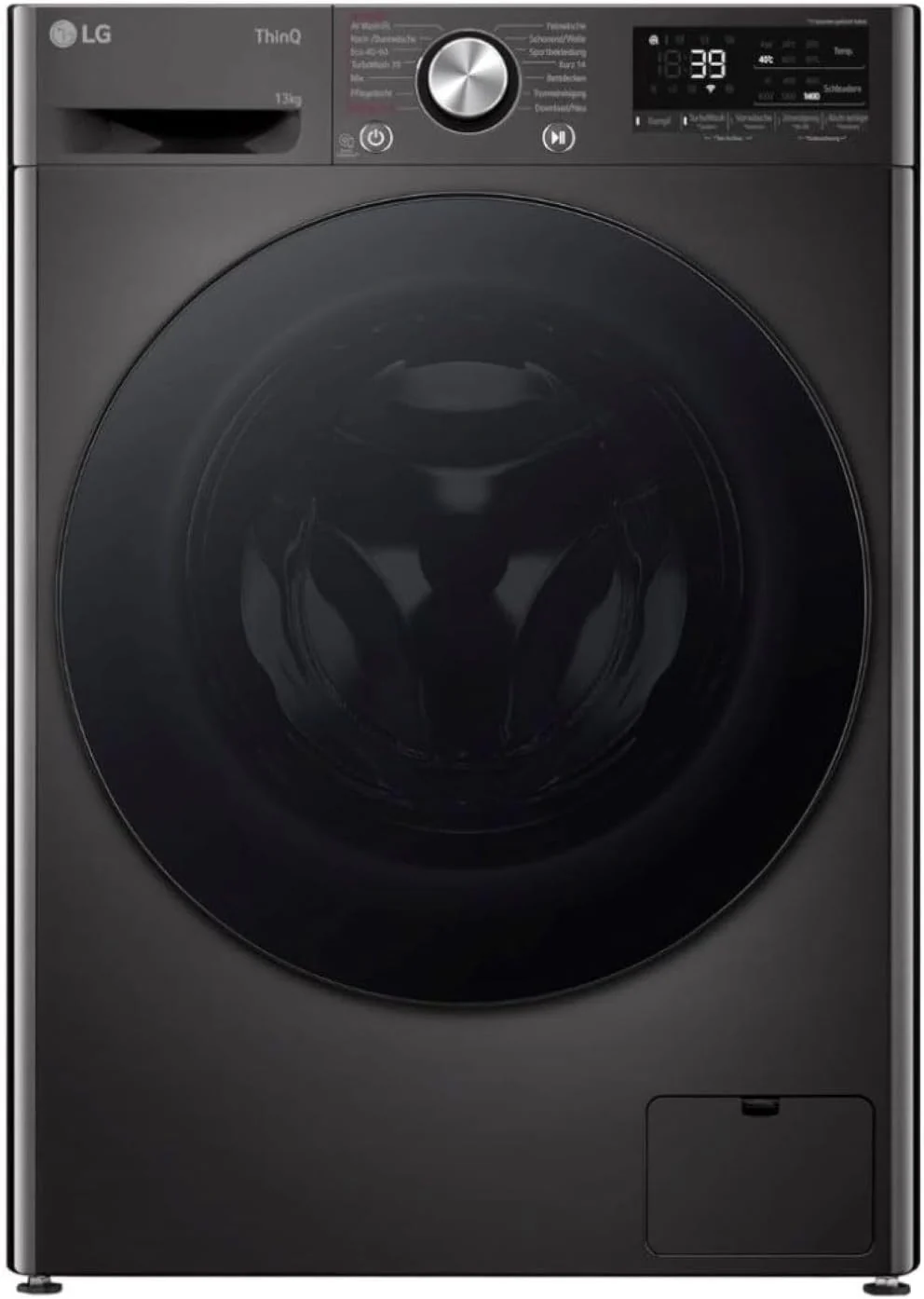 LG F4WV7080, Klasse A, Frontlader-Waschmaschine 8 kg, 1400 U/Min, AI Direct Drive, Wi-Fi, Tiefenreinigung mit Dampf, Groe Kapazitt, TRIPLE A, Auentür aus Sicherheitsglas, 62 x 60 x 85 cm  Wei