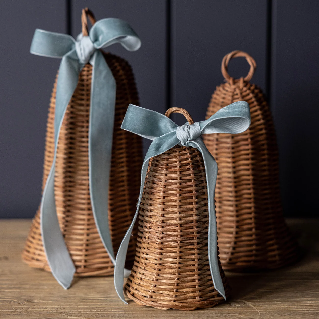 Holiday Rattan Bells Set
