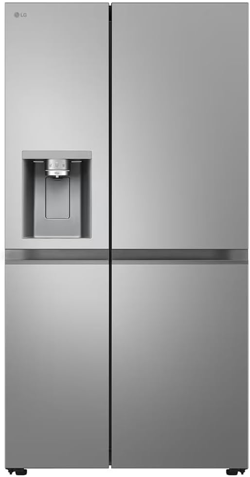 LG GSLE81PYBC Side-by-Side Kühlschrank mit Gefrierfach (628 L, Energieklasse C) mit Eis- und Wasserspender, Multi-Airflow, DoorCooling+, Silber