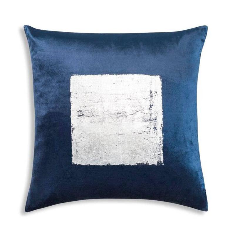 Verona Navy Silver Pillow