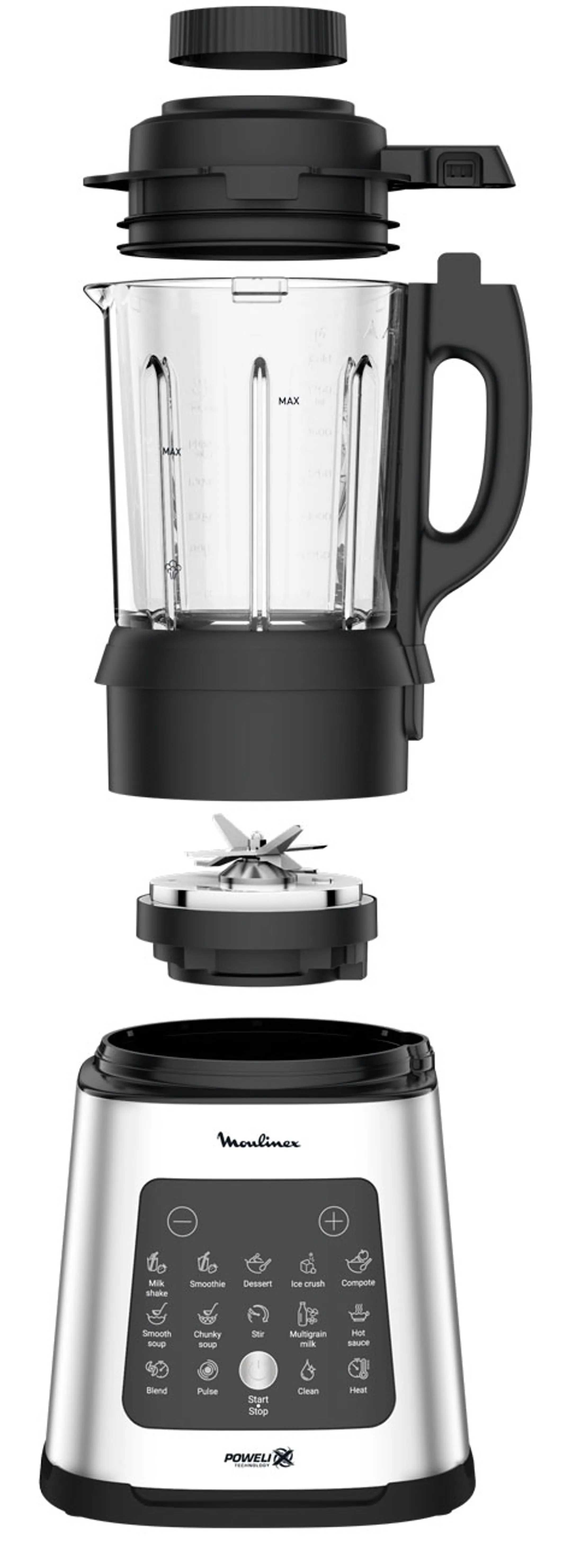 Moulinex Verwarmende Blender Perfectmix Cook LM835D10