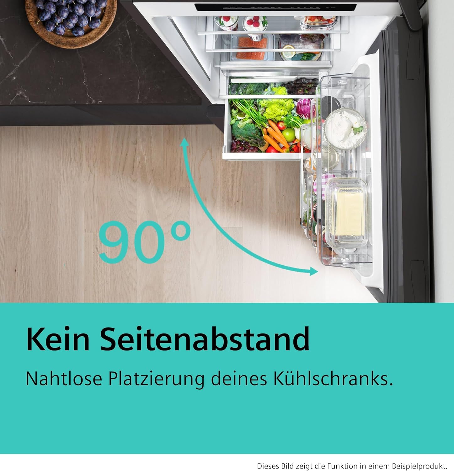 Siemens iQ500 Freistehende Kühl-Gefrier-Kombination 203x60cm, KG39NAXAG, 260L Kühlen & 103L Gefrieren, Total noFrost, Nahtlose Platzierung, hyperFresh 0°C Schublade, antiFingerprint Schwarzer Stahl