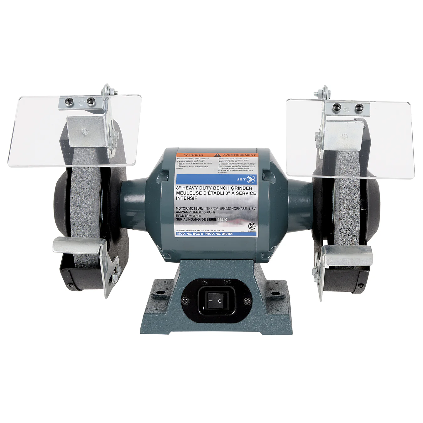 Jet BGC6  ~  6 Inch 1/3 Hp Bench Grinder Heavy Duty