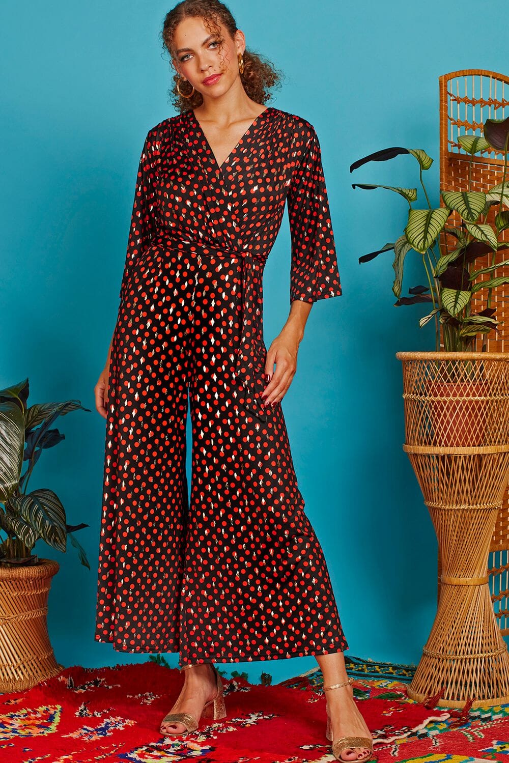 Laurie Evening Dot Jumpsuit