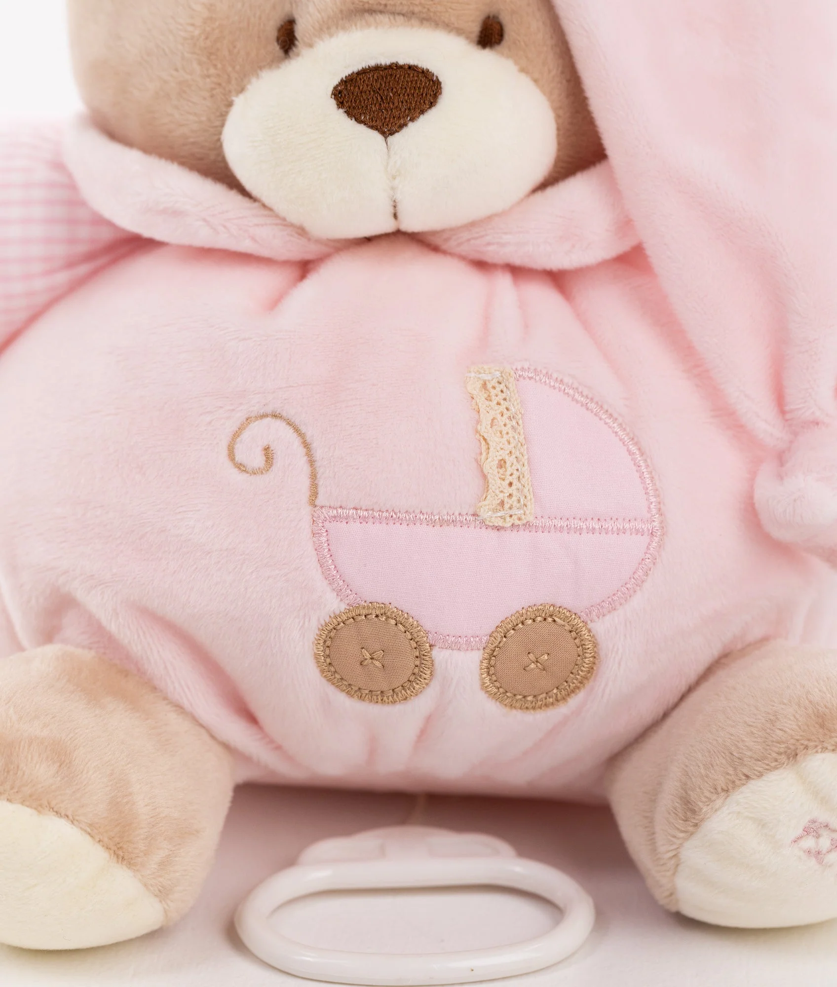 Pull String Musical Bear | Pink