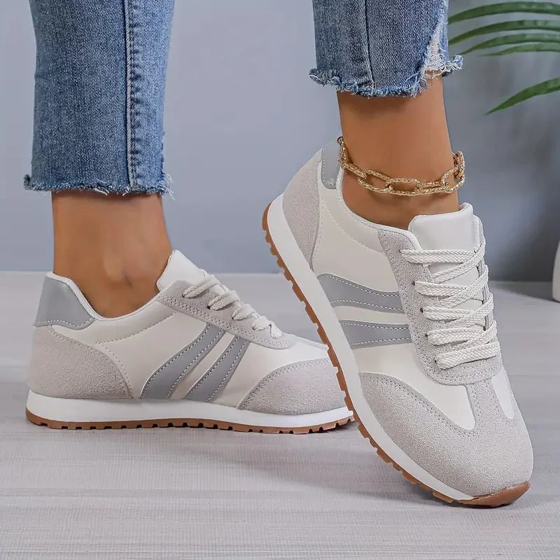 Women��s Cushioned Walking Shoes Colour-Block Design for Comfort and Style