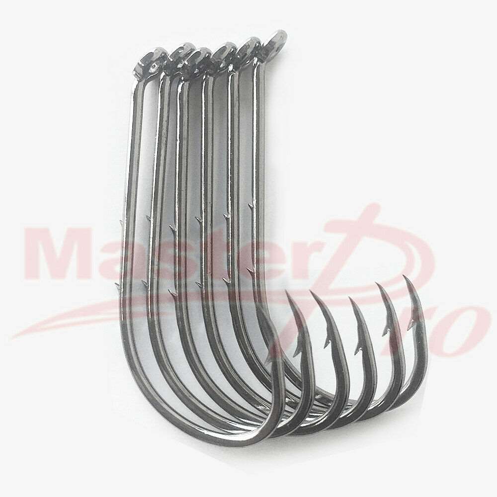 100 x 2/0 Chemically Sharpened Baitholder Hooks Fishing Tackle