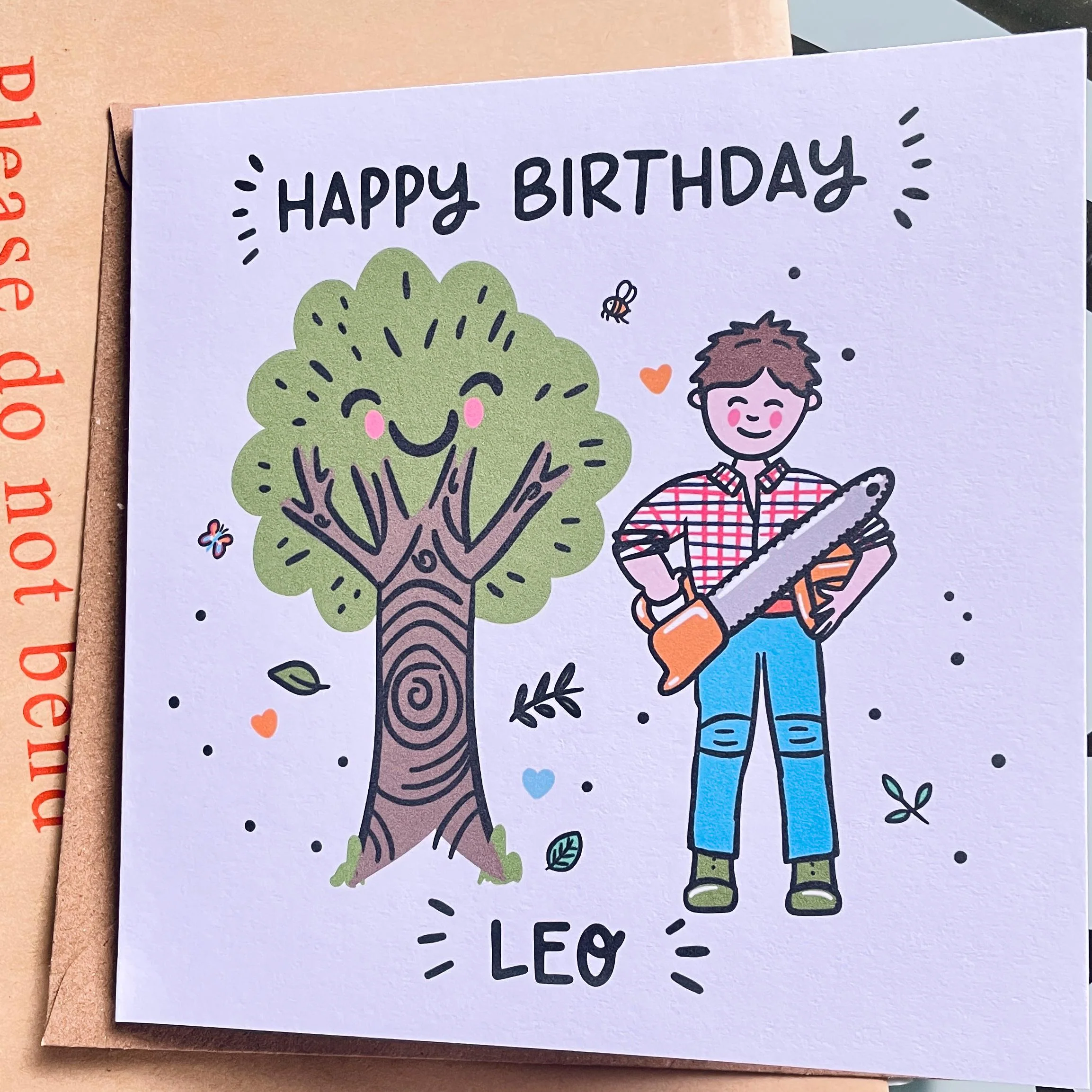 Tree Surgeon's Birthday Card a?�� Personalised Birthday Card for Arborist a?�� Tree Surgeon Birthday Card For Him a?�� Arboriculturalist's Card