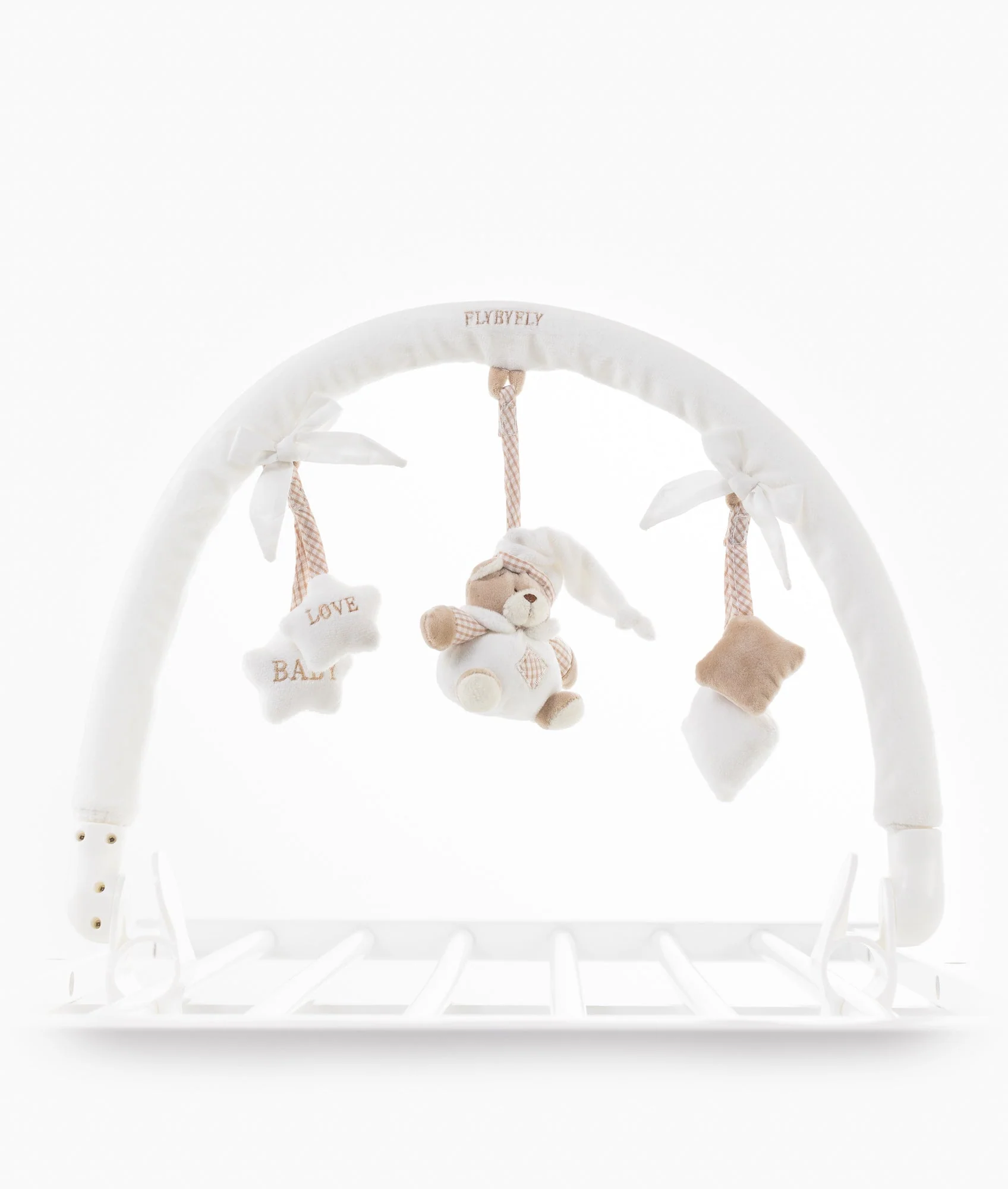 Portable Toy Arch | White & Beige