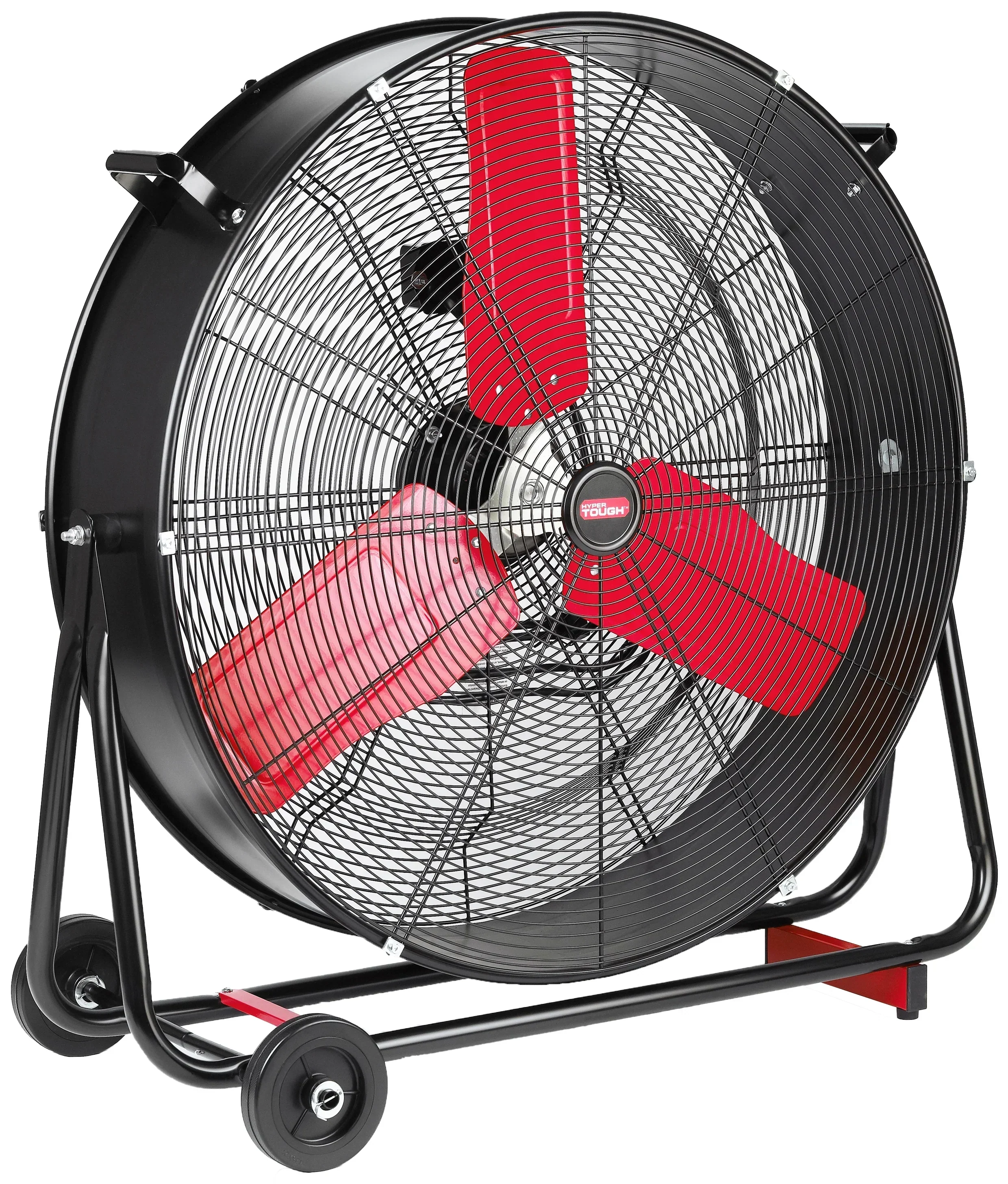 Hyper Tough New 30 inch High Velocity Tilted Drum Fan Red & Black