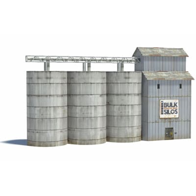 Silos (tower right 3 silos)