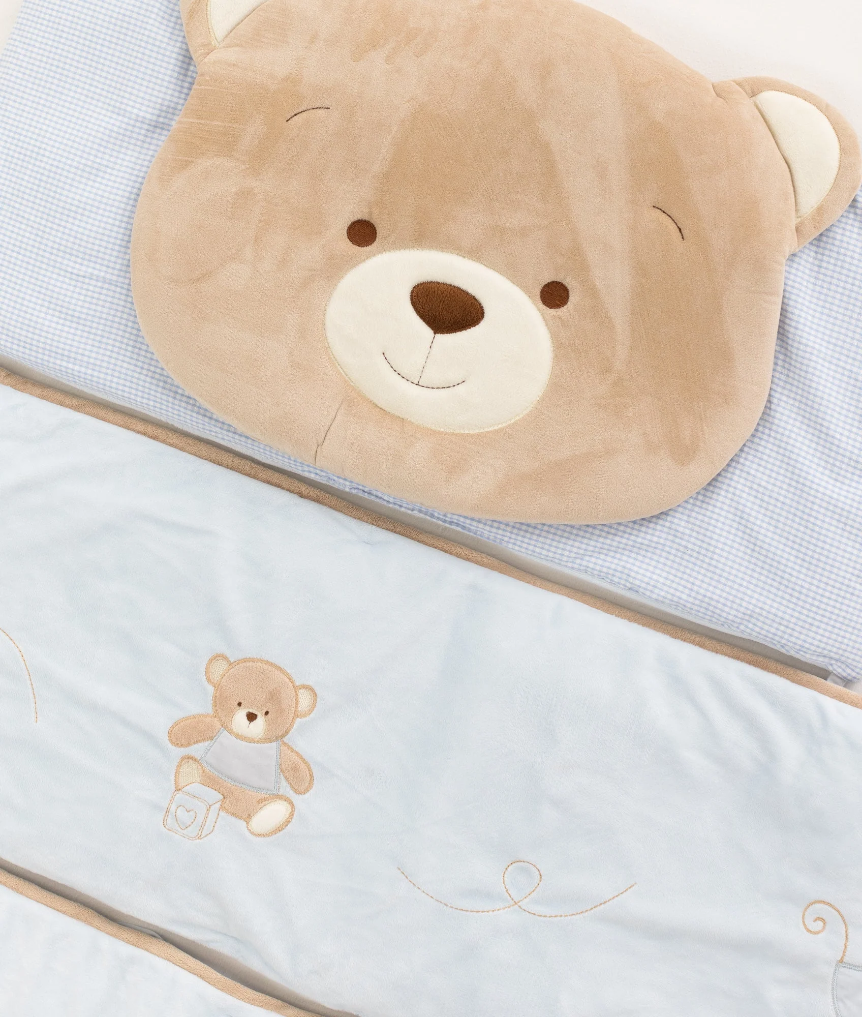 4pc Cot Bumper Set | Blue