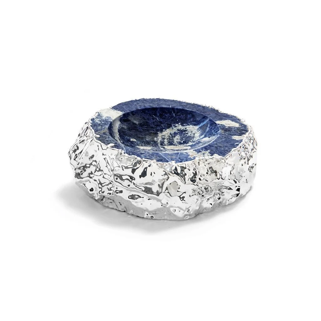 Cascita Bowl, Sodalite - Silver