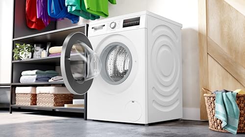 2025 Bosch WUU28T70, Serie 6, Lavatrice, 8 kg, 1400 giri/min, Sotto Piano, Lavaggio Rapido con SpeedPerfect, Funzione Aggiungi Capi, Hygiene Plus, VarioTrommel, Silenziosa grazie a EcoSilence Drive, Display LED, Bianco