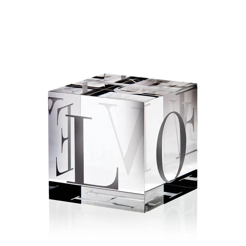 Love/Hope Glass Cube