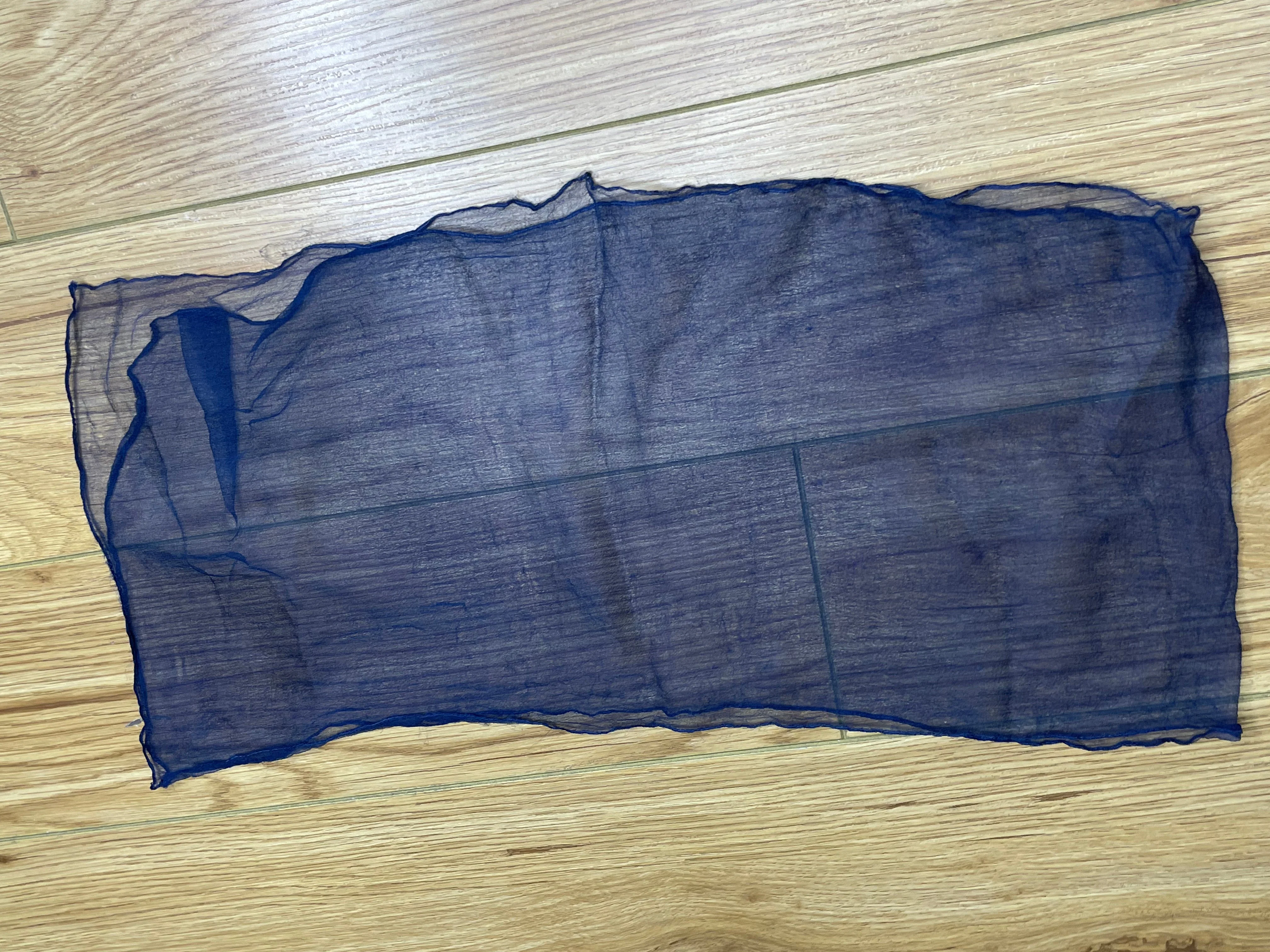 1950s Sheer Nylon Plain Scarf