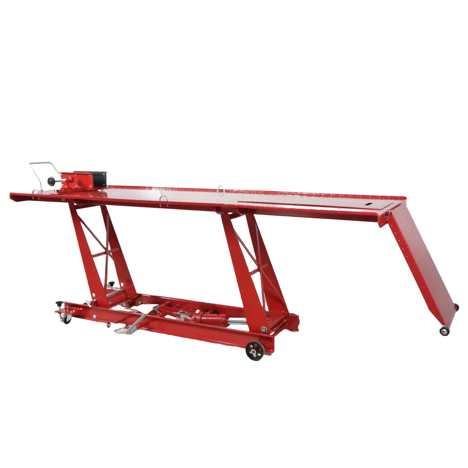 Hydraulic Motorcycle Lift - 1000lbs Capacity, Lift Hoist, Jack Stand, for Mechanics, Workshops, Homes