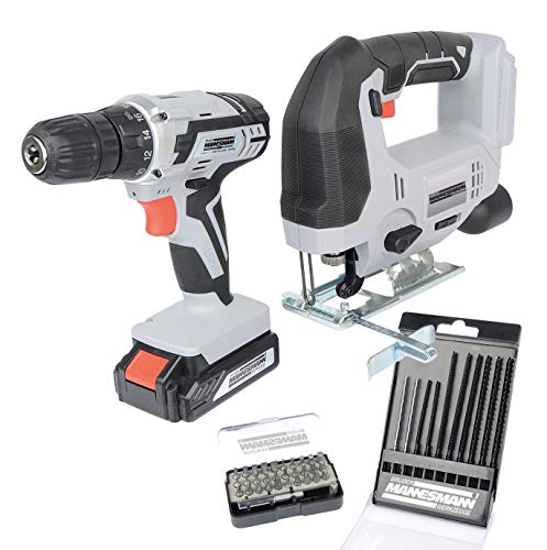 Brüder Mannesmann Tools M17805 Cordless Combination Tool Set 20 Volt : Amazon.it: Fai da te