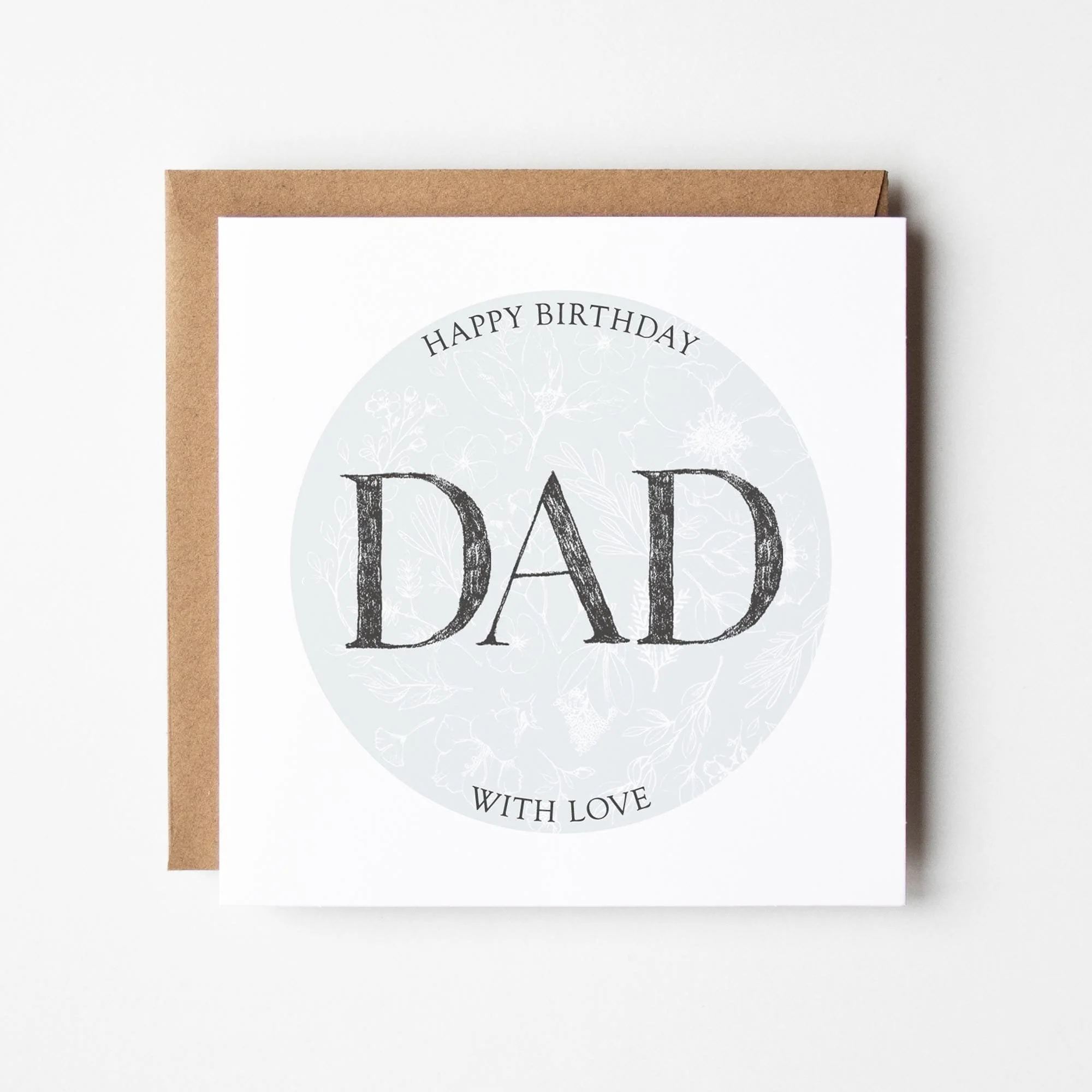 Dad Birthday Card a?�� With Love Happy Birthday Card For Dad a?�� Card For Dad a?��