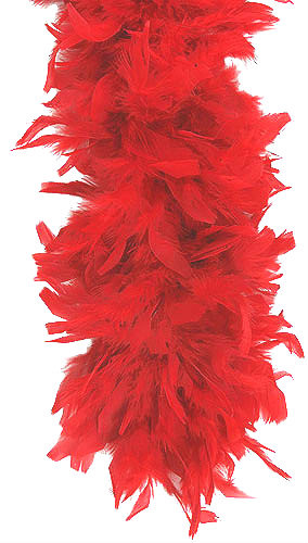 Red Feather Boa 12 PACK 2031