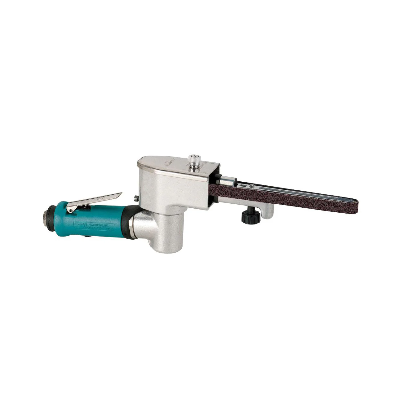 Dynabrade Dynafile 40353  ~  Dynafile II Abrasive Belt Tool For Non-Woven Nylon Belts .4 Hp 7 Degree Offset 25000 Rpm Front Exhaust For 1/8 3/4X18 Belts
