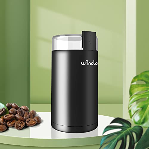 2025 Wancle Macinacaffè Elettrico, Macina Spezie Silenzioso, Macinacaffè One-Touch per Chicchi