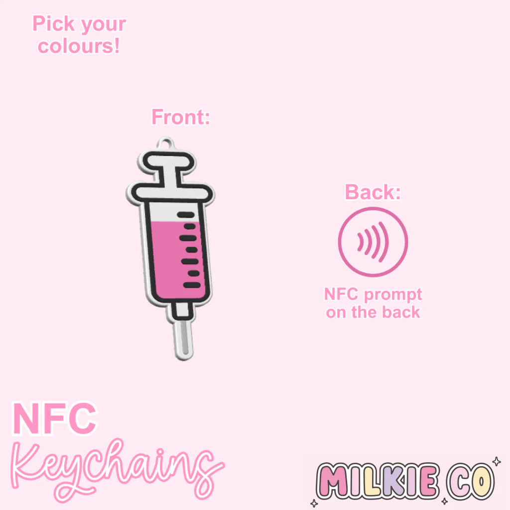 Syringe NFC Keychain