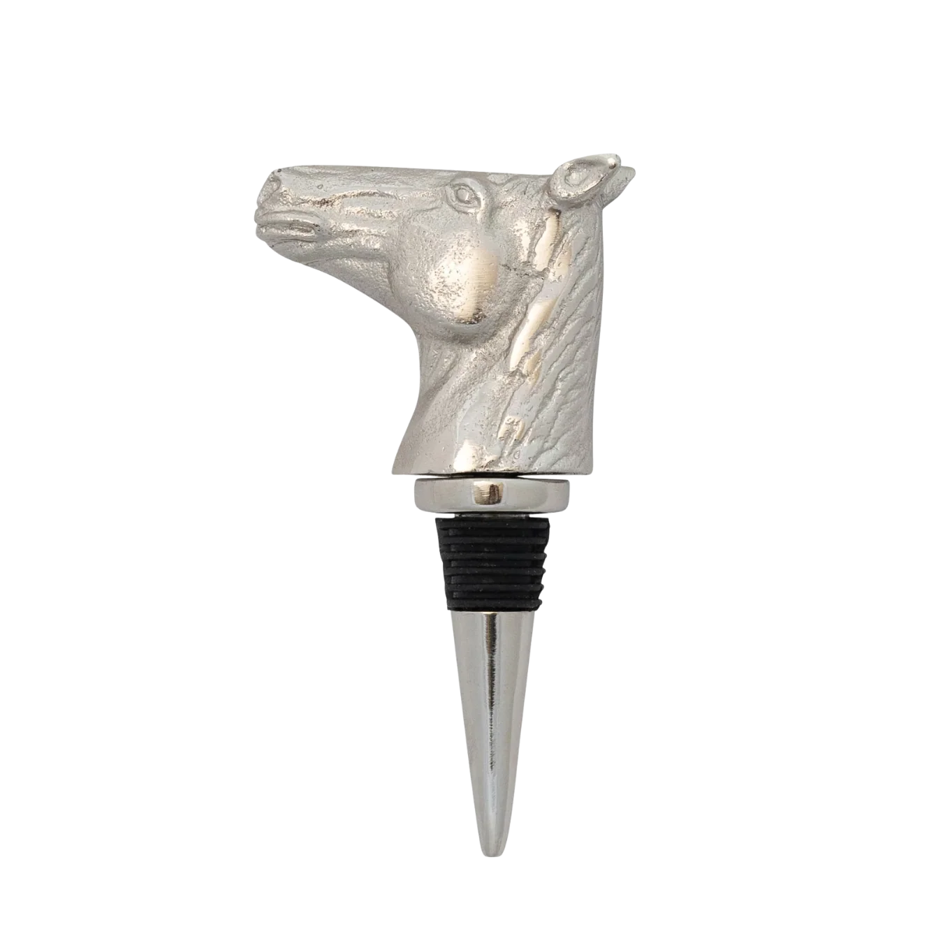 Cast Aluminum Horse Head Bottle Stopper