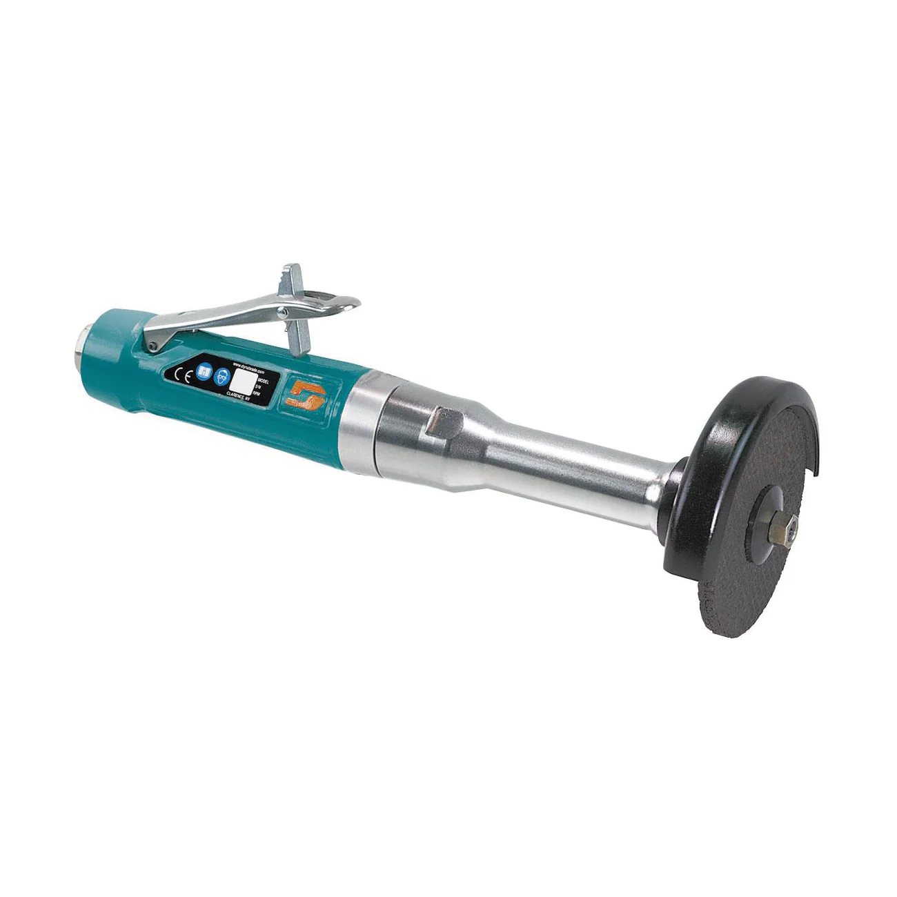 Dynabrade 52380  ~  4 Inch Diameter Straight-Line Type 1 Extension Wheel Grinder 1 Hp 15000 Rpm Rear Exhaust 3/8 Inch-24 Spindle Thread