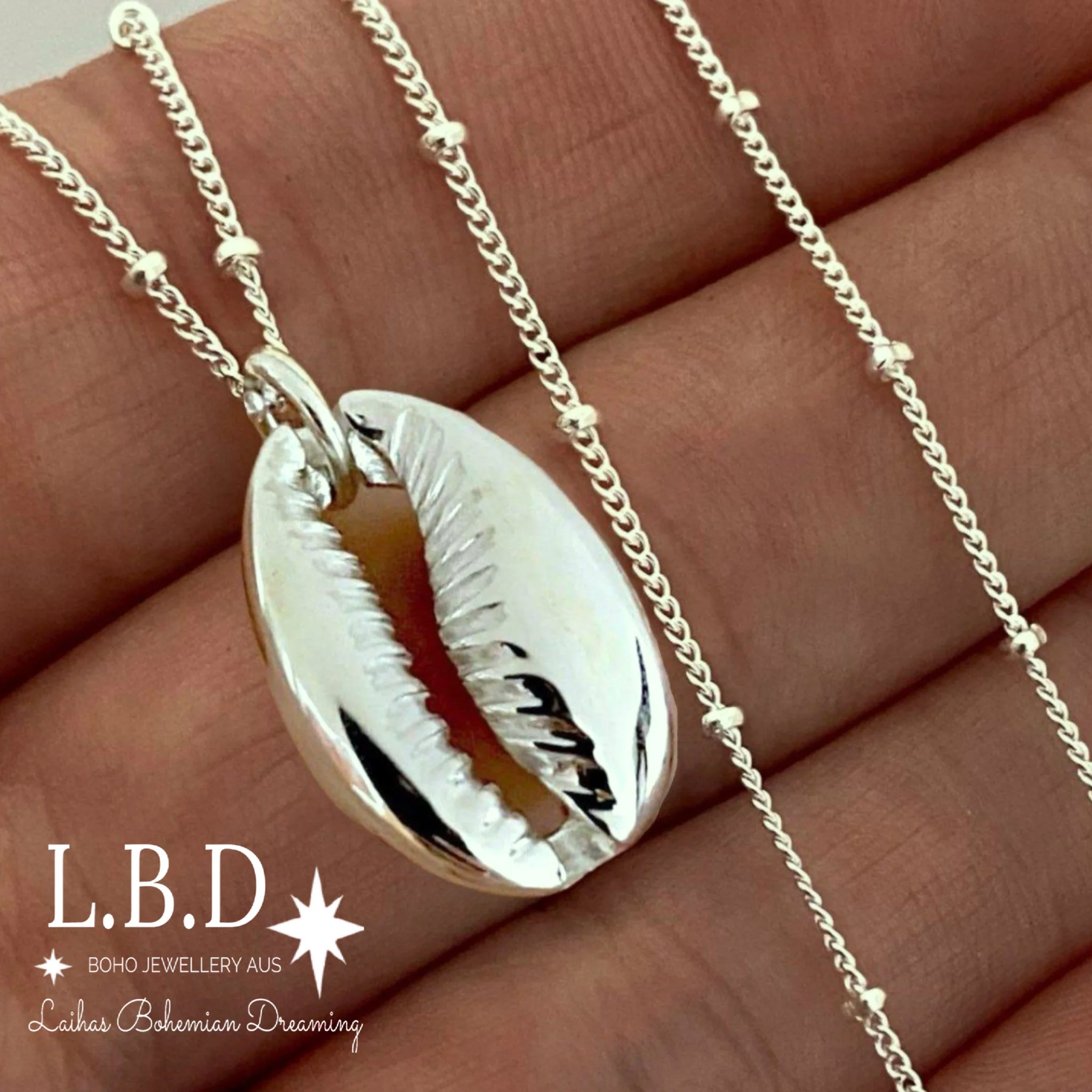 Laihas Boho Cowrie Shell Necklace
