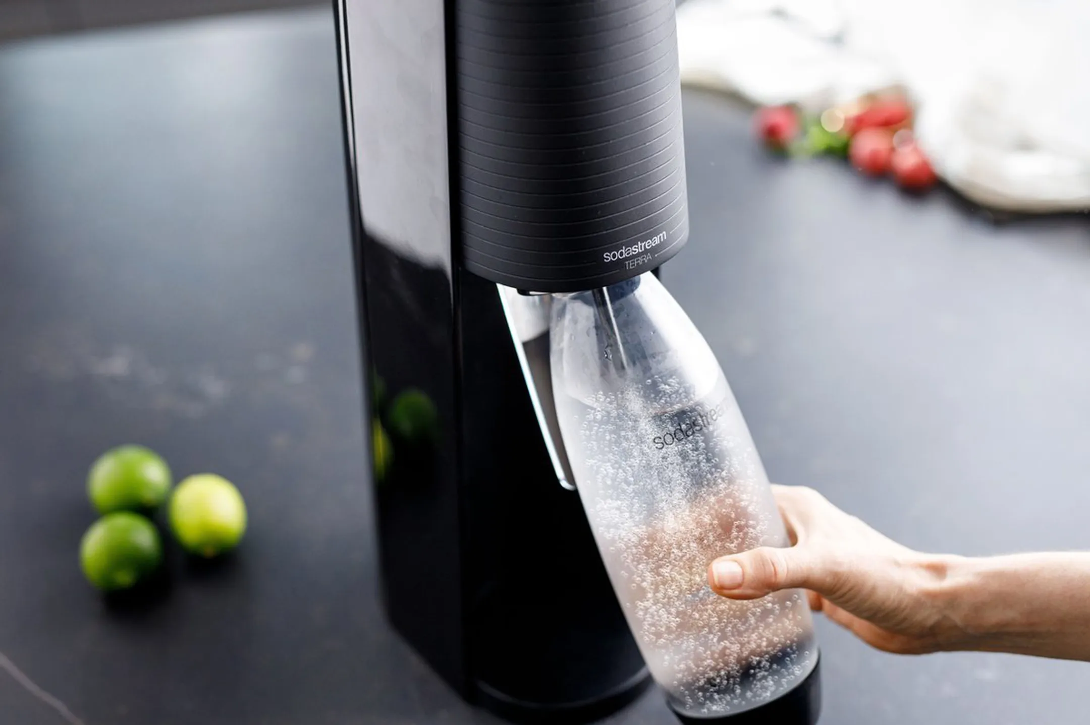 Sodastream Bruiswatertoestel Terra Black inclusief Cilinder Quick Connect
