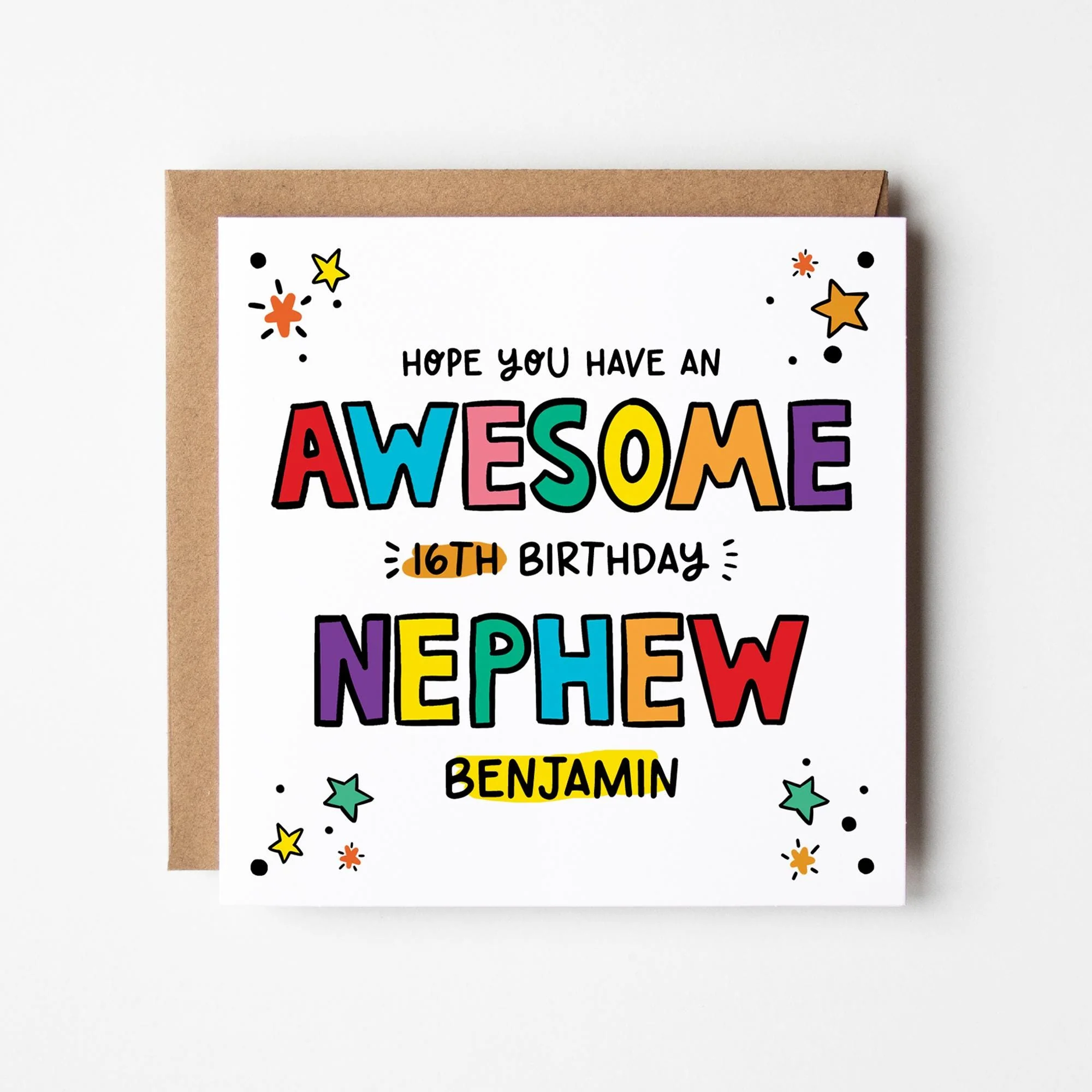 Awesome Nephew Birthday Card a?�� Birthday Number Card for Nephew a?�� Birthday Card For Nephew a?�� Birthday Card a?��