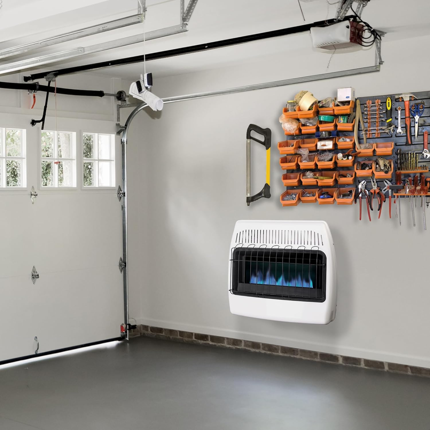 Calorie liquid propane blue flame wall-mounted heater without exhaust ventilation