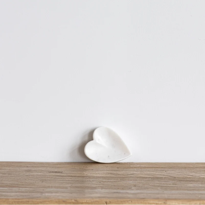 Marble Heart Trinket Dish