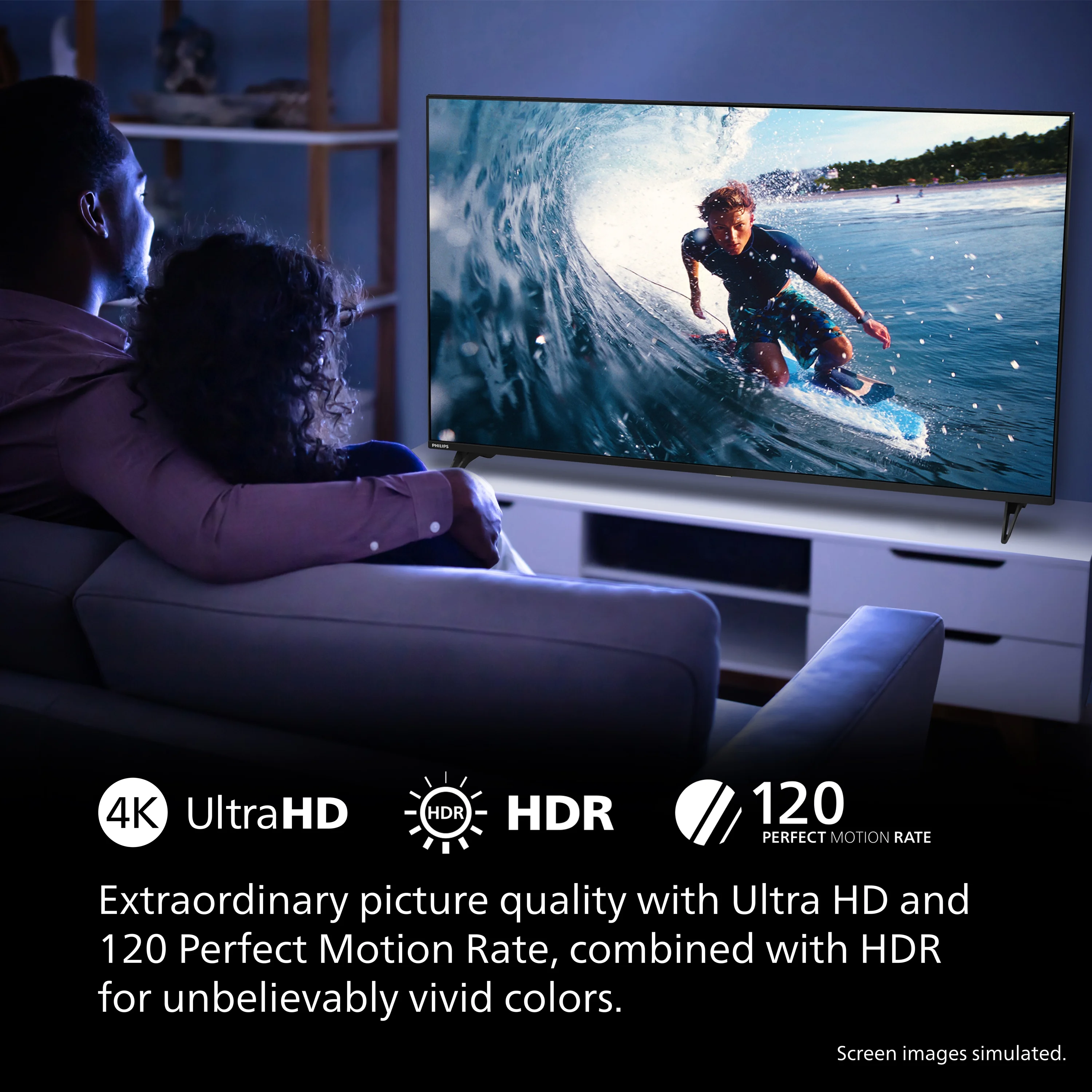 Philips 60?? Class 4K Ultra HD (2160p) Google Smart LED TV (60PUL7555/F7)