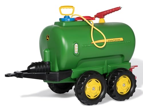 Rolly Toys John Deere rollyTanker trailer (Accessorio per veicoli a pedali, per bambini da 3 a 10 anni, serbatoio d'acqua del trattore con pompa   pistola, capacità 30 litri) 122752 : Giochi e giocattoli
