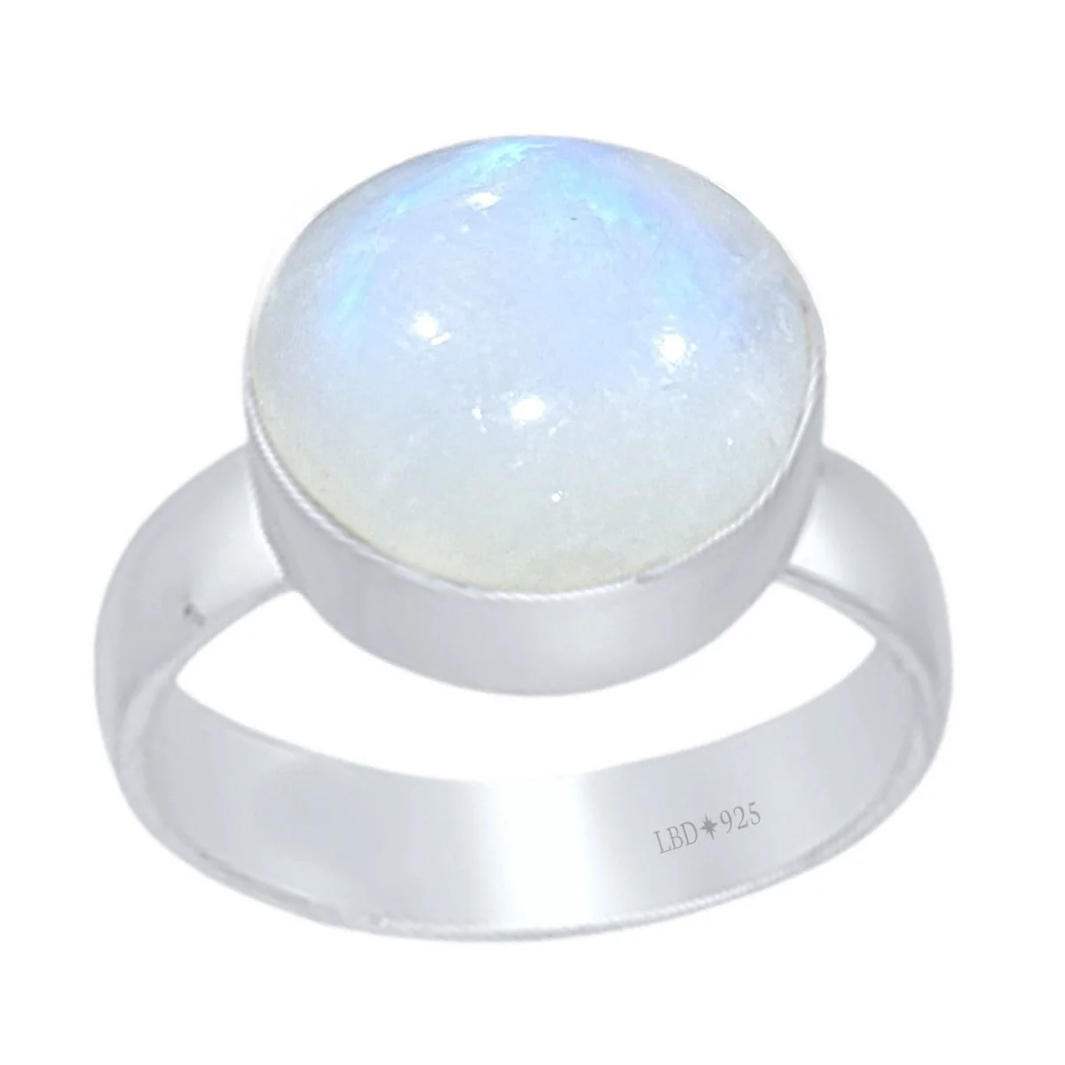 Moonstone Ring- Large Classic Round