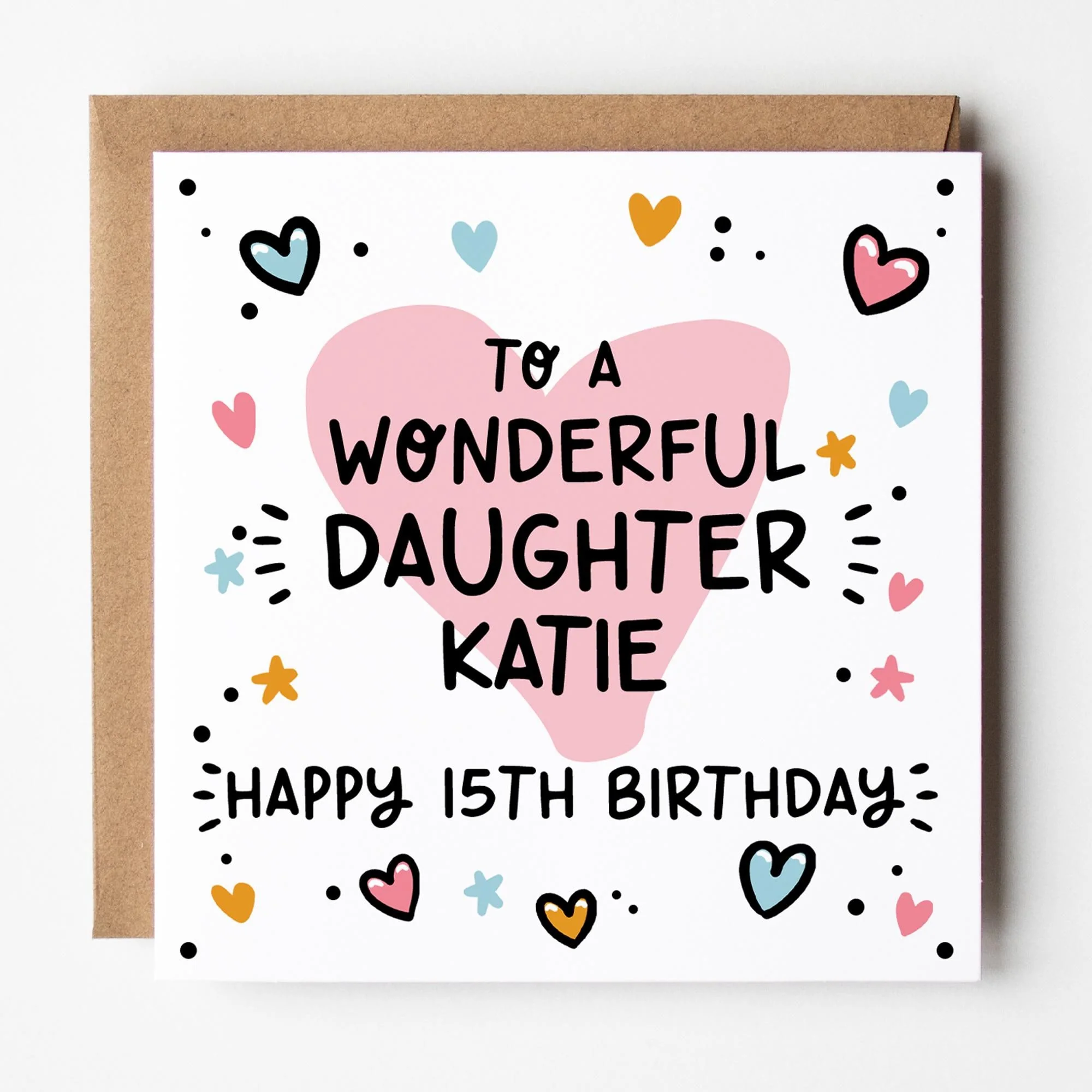 Daughter Birthday Card a?�� Birthday Number Card for Daughter a?�� Birthday Card For Daughter a?�� Birthday Card for Girls a?�� Teenage Daughter Card