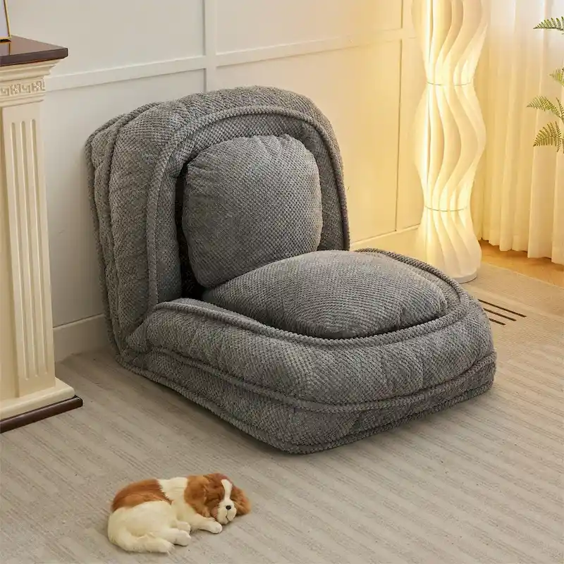 Lazy Sofa Couch,5 Adjustable Position,Sit,Sleep,Fold,Suit to Put in Bedroom, Living Room