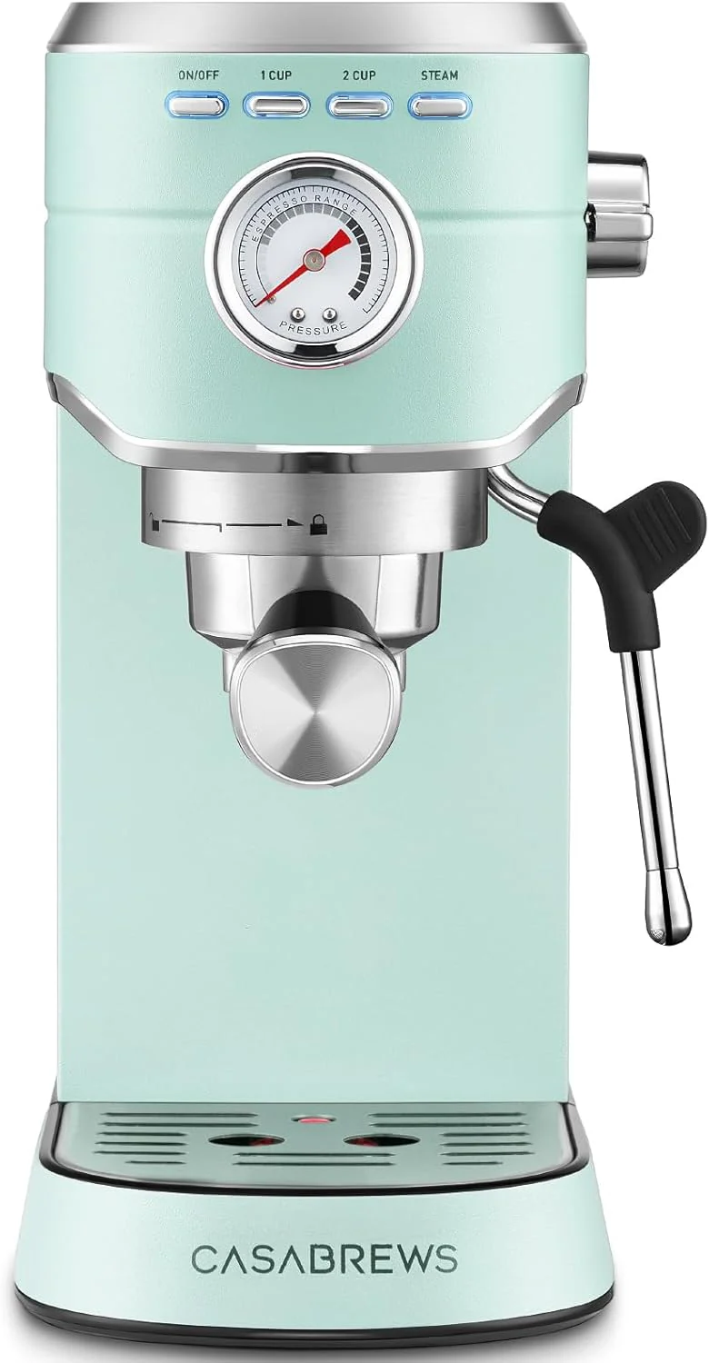 CASABREWS CM5418 Espresso Machine 20 Bar, Compact Espresso Maker with Steam Milk Frother