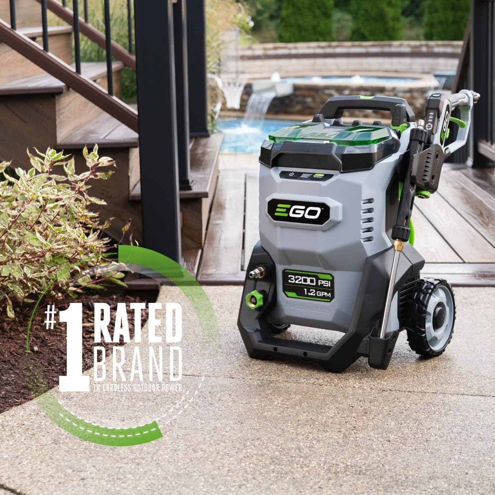 EGO Power+ Electric Pressure Washer  3200 PSI Power Washer  Battery and Charger Not Included - HPW3200