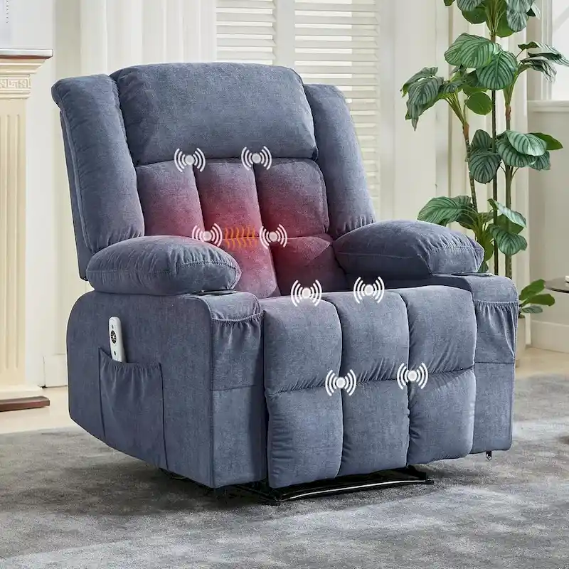 Remote Control Recliner Chair with Heat and Massage